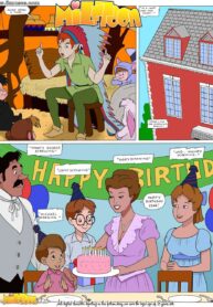 Cartoon Birth Xxx - Busty mother raving her son on his birthday - Milftoon Comics